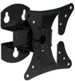 BLACK Lorenzo Porsche Designed LCD Silver Swivel Wall Mount: Vesa compliant for 50x50mm / 75x75mm / 100x100mm