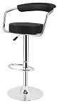 1x Black PU Leather Breakfast Stool Bar Chair