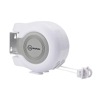 30m Retractable Clothes Reel Double Washing Line Wall Mounted Outdoor