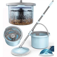 360° Spinning Floor Mop and Bucket Set with Dirt Separation Spin Clean Quickly