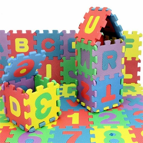 36pcs A-Z Alphabet Numbers EVA Play Mat Mats Soft Jigsaw Puzzle Baby Children