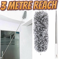 3m Telescopic Microfibre Duster Extra Long Reach Cleaning Bendable Dusting Kit