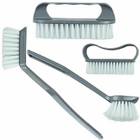  4Pc Kitchen Brushes Washing Up Cleaning Scrubbing Hanging Hook Assorted Dish Pan