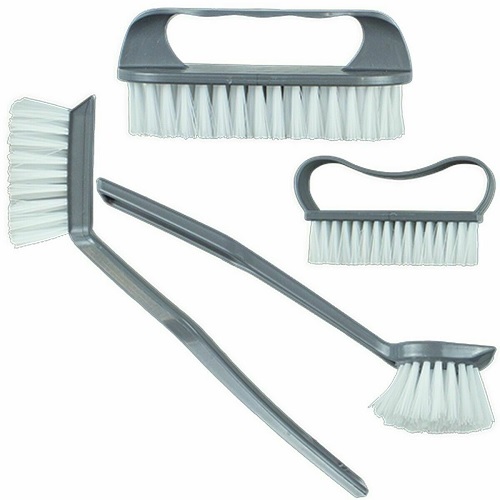  4Pc Kitchen Brushes Washing Up Cleaning Scrubbing Hanging Hook Assorted Dish Pan