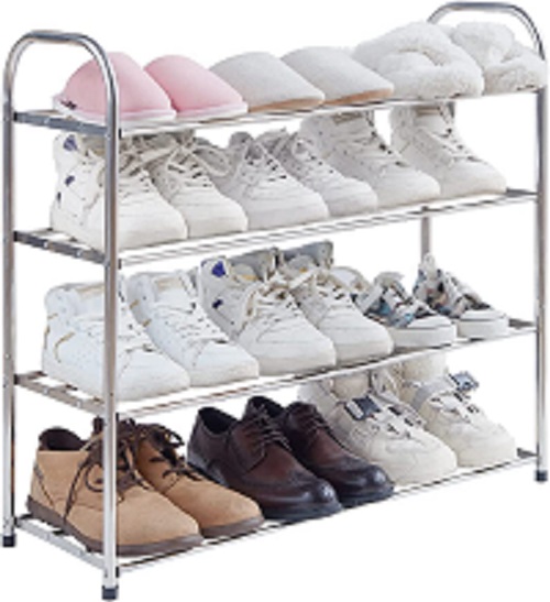 4 Tiers Stainless Steel Shoe Rack -  SR04