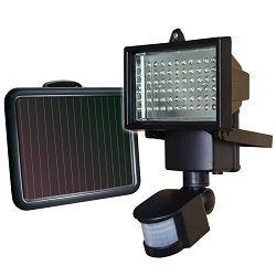 NEW 60 LED PIR MOTION SENSOR SOLAR SECURITY FLOODLIGHT GARDEN OUTDOOR 850 lumens