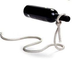 Magic Rope Wine Bottle Holder Floating Illusion Rack Stand by TL