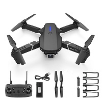 Dual Camera Mini Drone Foldable With Carry Case RC Quadcopter 360° Headless Mode