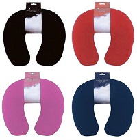 Extra Comfy Micro Bead Aeroplane Plane Car Travel Soft Neck Pillow Flight Relax