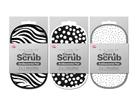 3 Pack 2 in 1 Antibacterial Scrubbing Pads