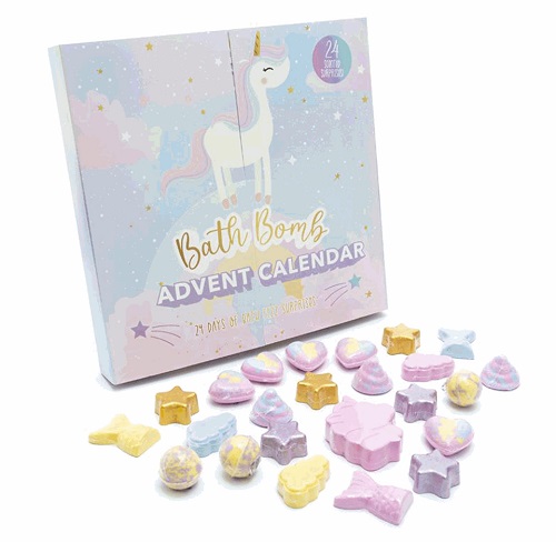 Unicorn Bath Bomb Calendar 24 Days Of Bath Fizz