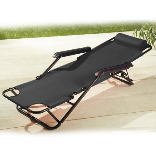 Black Sun Lounger