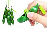 Squeezey Beans Stress Keychain Toys