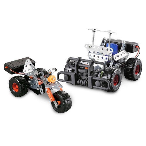 Metal Tech 2 in 1 Motorised Construction Set 260 Pcs Metal 2 Off Road Vehicles