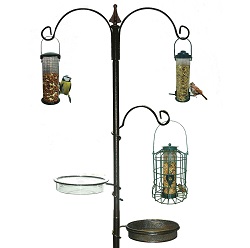 Garden Wild Bird Feeding Station Water Bath Seed Tray Hanging Feeder