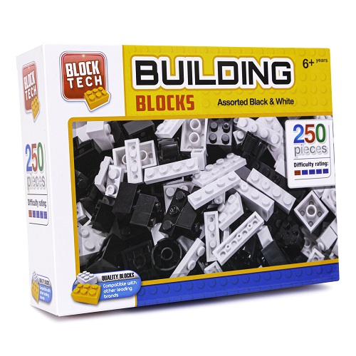 Block Tech Building Block Sets  BLACK AND WHITE