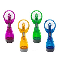 Portable Hand Held Battery Power Fan Air Water Mist Bottle Cooling Spray Office