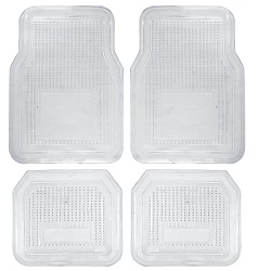 PVC Clear Vinyl Car Mats Back and Front - 4 Mat Set - Waterproof Rain or Shine !