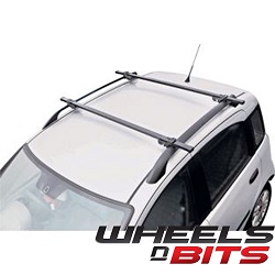 ViVo© Universal Black Locking Car Roof Bars For Cars With Rails/Rack Fitted Lockable