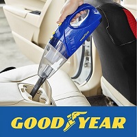 Goodyear 60W 12v Wet and Dry Vacuum Cleaner Long Cord Cyclone Filter Bagless