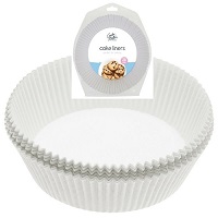 20 Pack Cake Liners 22cm Non Stick Grease Proof Greaseproof Round Paper Cake Tin