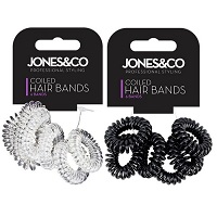 6 Pack Spiral Coil Hair Band Tangle Telephone Cord Wire Plastic Elastic Bobble