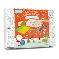 Christmas Colour and Keep Craft Box Xmas Decorations Cards Keepsake Festive Fun