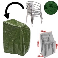 Waterproof Garden Stacking Chair Cover Outdoor Heavy Duty for Wood/Metal/Plastic