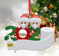 2020 Christmas Tree Ornament Quarantine Family Xmas Lockdown Decoration