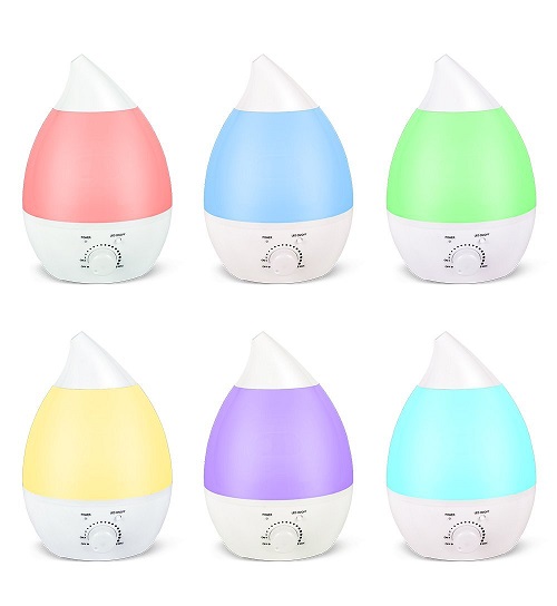 Vivo  1.3L LED Ultrasonic Humidifier Air Room Diffuser Steam Purifier Mist Vaporiser 