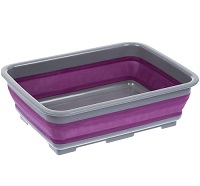 Collapsible Washing Up Bowl - Portable 10 Litre Water Storage Basin Ideal for Camping, Caravans, Outdoor Activities, Kitchen