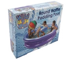 children play waffle pool