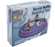 children play round waffle  pool