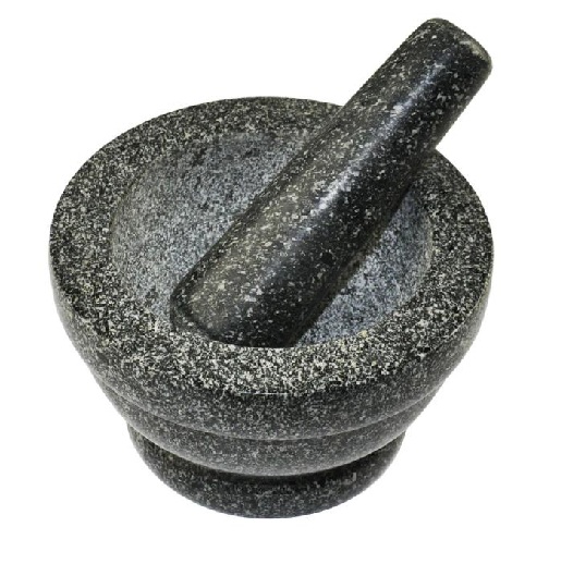 Natural Granite Pestle & Mortar Spice Herb Crusher