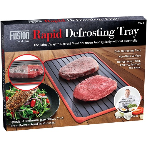 Quick Defrost Tray Rapid Thaw Plate Board for Defrosting Meat Frozen Food Metal