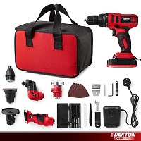 Dekton 7 In 1 Cordless Drill Saw Grinder Sander Driver Oscillating Multi-Tool
