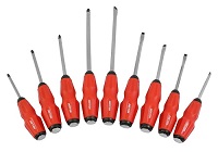 Add a review for: 9pc Soft Grip Go Through Screwdriver Set Impact Cap Hammer Thru-Blade Magnetic