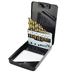 ViVo © 13PC HSS Drill Bits 1.5MM-6.5MM Titanium Nitride Metal Set In Case Quality Plain Skank Pro DIY NEW