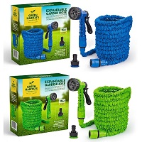 50 FT (Green only) - Expanding Garden Water Hose Pipe Spray Gun Flexible Grow Stretch Hosepipe