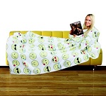 Add a review for: EMOJI WARM FULL-SLEEVED CUDDLE FLEECE BLANKET TV SOFA BEDROOM