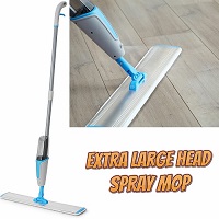 Aluminium Large Head Spray Mop For Home / Professional Use Wood Tiles Hard Floor