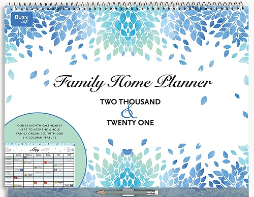 BusyInk Family Home Planner 2021 Calendar