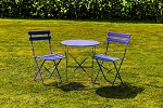 Purple garden chair set