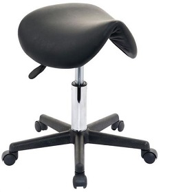 Salon Saddle Beauty Stool Massage Manicure Gas Lift Swivel Chair Wheels Tattoo