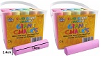 Super Bright Coloured Chalk For Children Tub Of 20 Giant Assorted Colours 2 x 20 Tubs