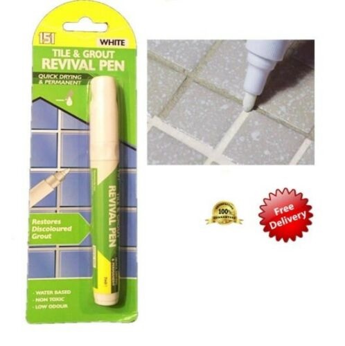 Tile Grout Whitening Pen Refresher White Kitchen Shower Bathroom Mould