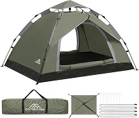 Add a review for: Camping Tent, Instant Pop Up Tent,Waterproof Dome Large Lightweight 4 Seasons Tent,with Removable Outer Tarpaulin & Carry Bag,Easy Set-Up