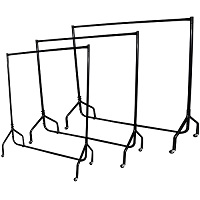 Heavy Duty Garment Clothes Dress Hanging Rail Rack Display Shop Market Wardrobe