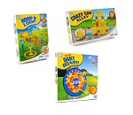 Sets of Three Garden Games: Hoop a Loop, Sticky Darts and Crazy Can Alley