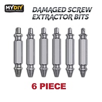 6Pcs Damaged Broken Screw Extractor Remover Stripped Head Bolts Nuts Drill Bits